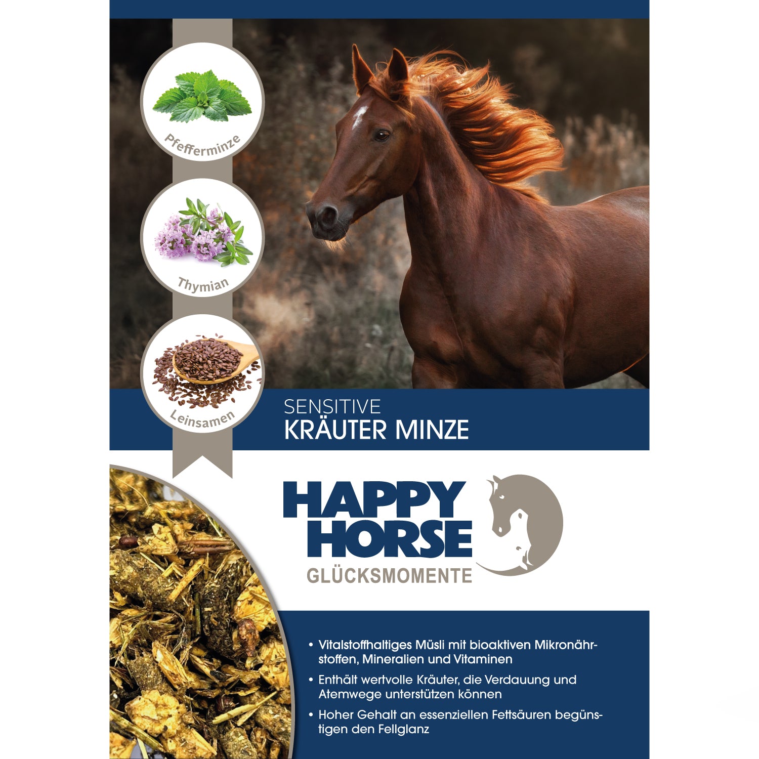HAPPY HORSE Sensitive - Kräuter Minze