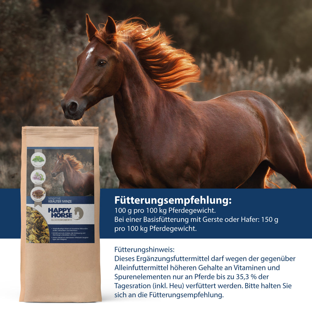 HAPPY HORSE Sensitive - Kräuter Minze