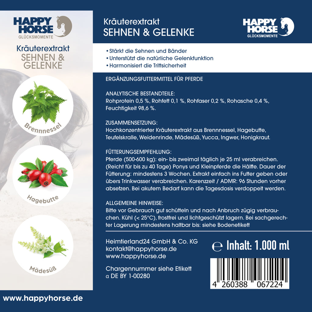 HAPPY HORSE Sehnen & Gelenke 1.000 ml