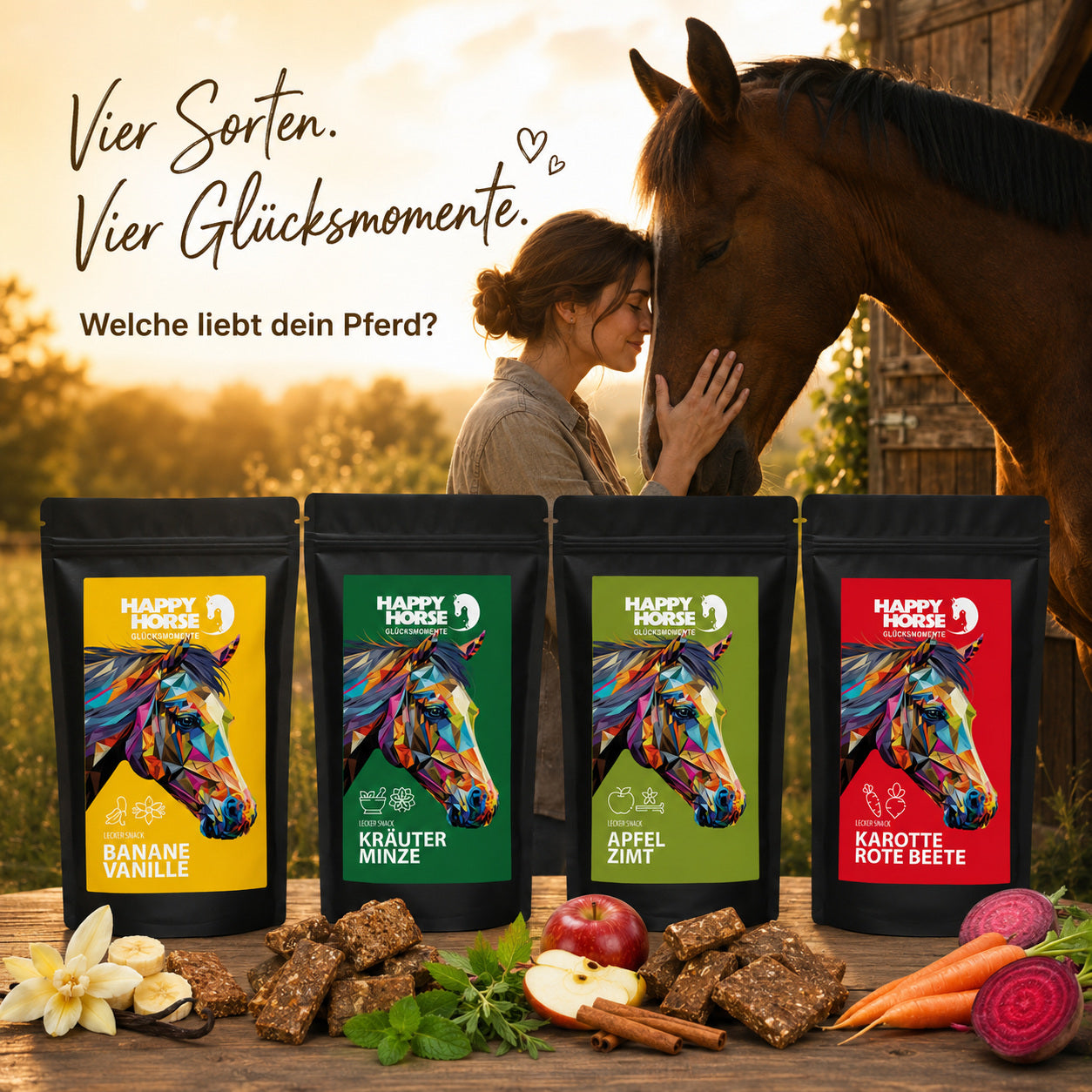 Happy Horse - Sparbox "Lecker Snacks" 4 x 800 g