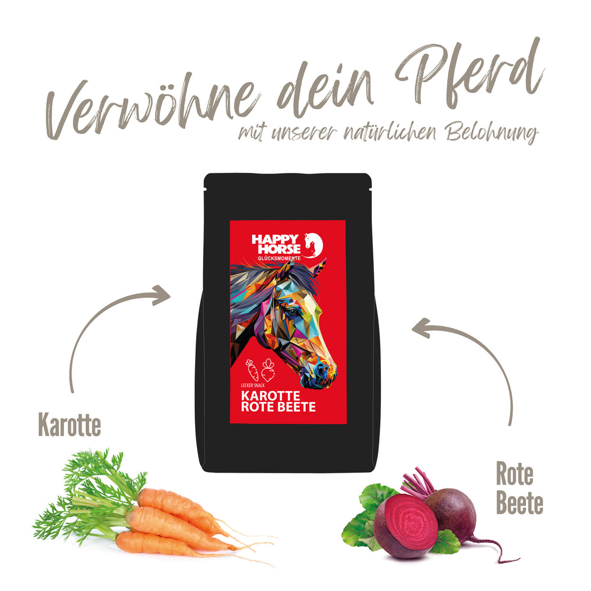HAPPY HORSE Lecker Snack "Karotte - Rote Beete" 800 g