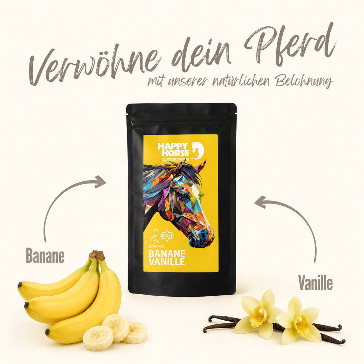 HAPPY HORSE Lecker Snack "Banane - Vanille" 800 g