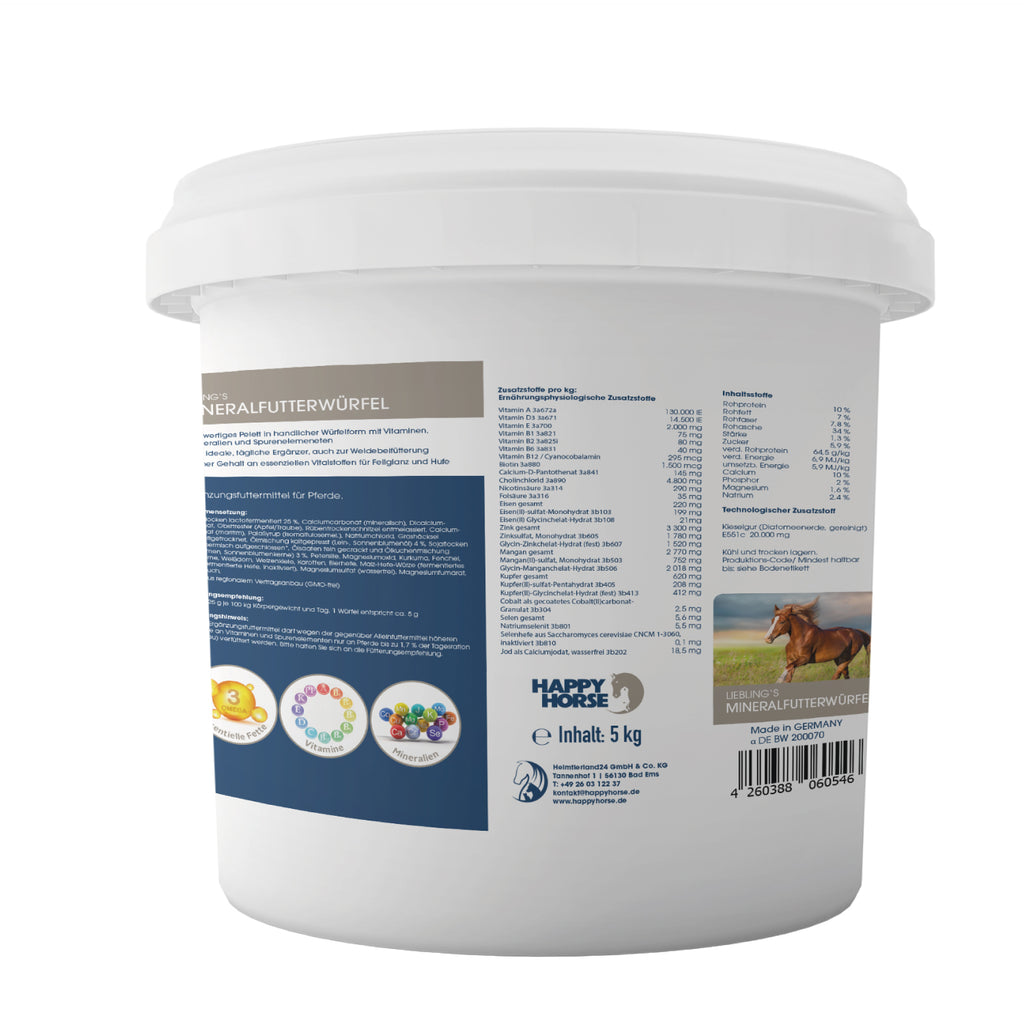 HAPPY HORSE Lieblings Mineralfutterwürfel 5 kg