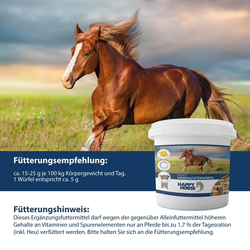 HAPPY HORSE Lieblings Mineralfutterwürfel 5 kg