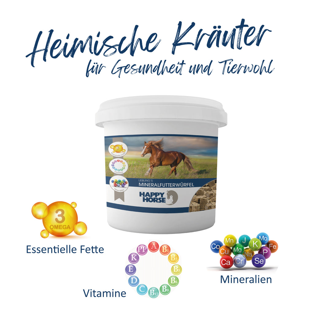 HAPPY HORSE Lieblings Mineralfutterwürfel 5 kg