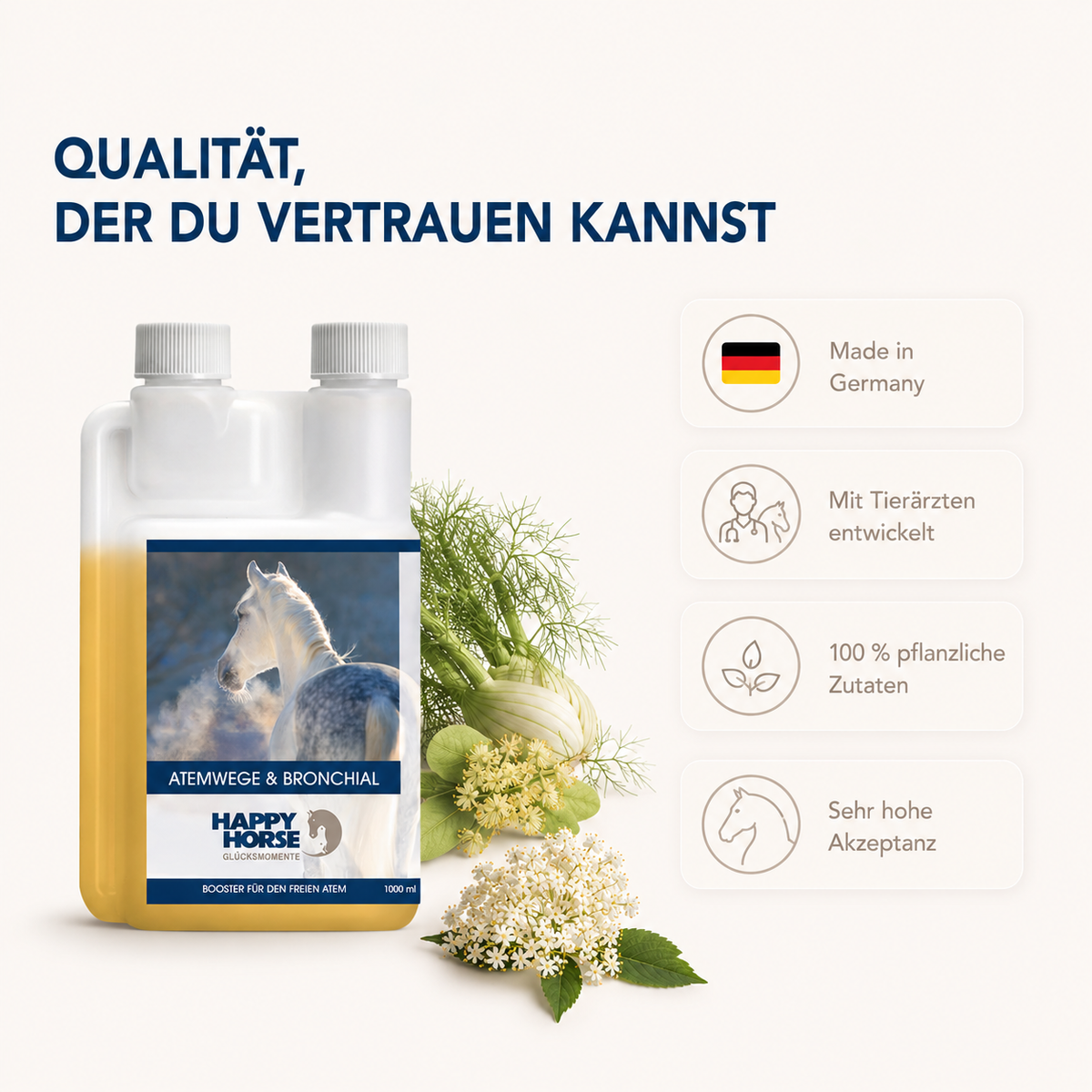 HAPPY HORSE Atemwege & Bronchialsaft 1.000 ml