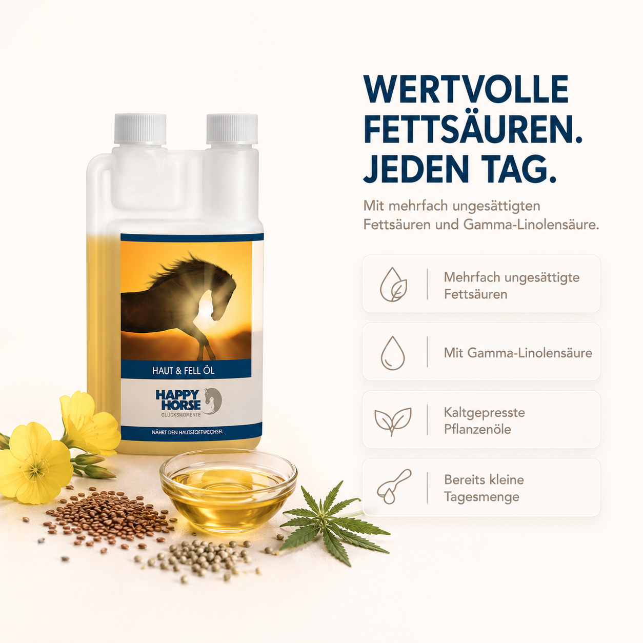 HAPPY HORSE Futteröl 500 ml