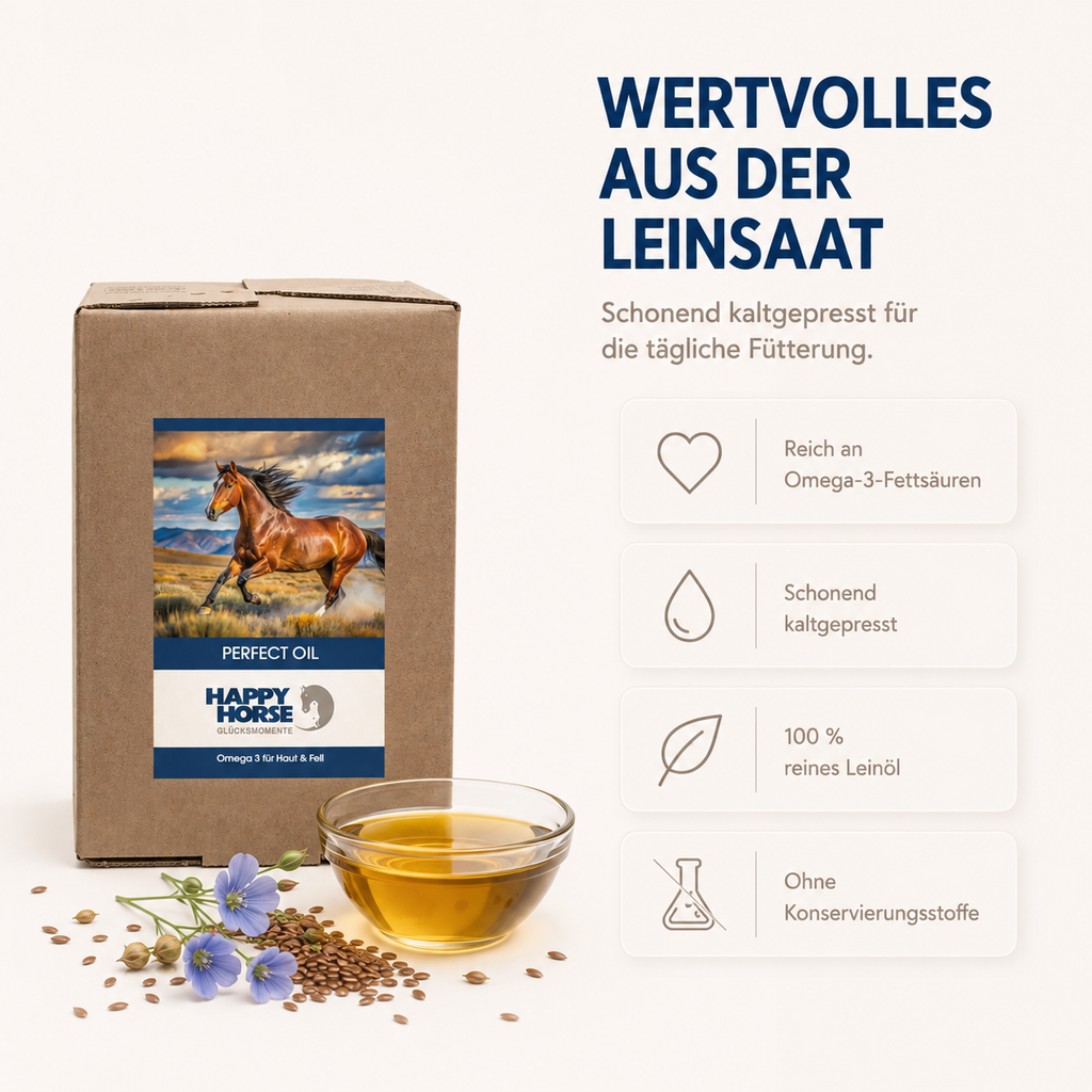 HAPPY HORSE Perfect Oil - Leinöl 5 Liter