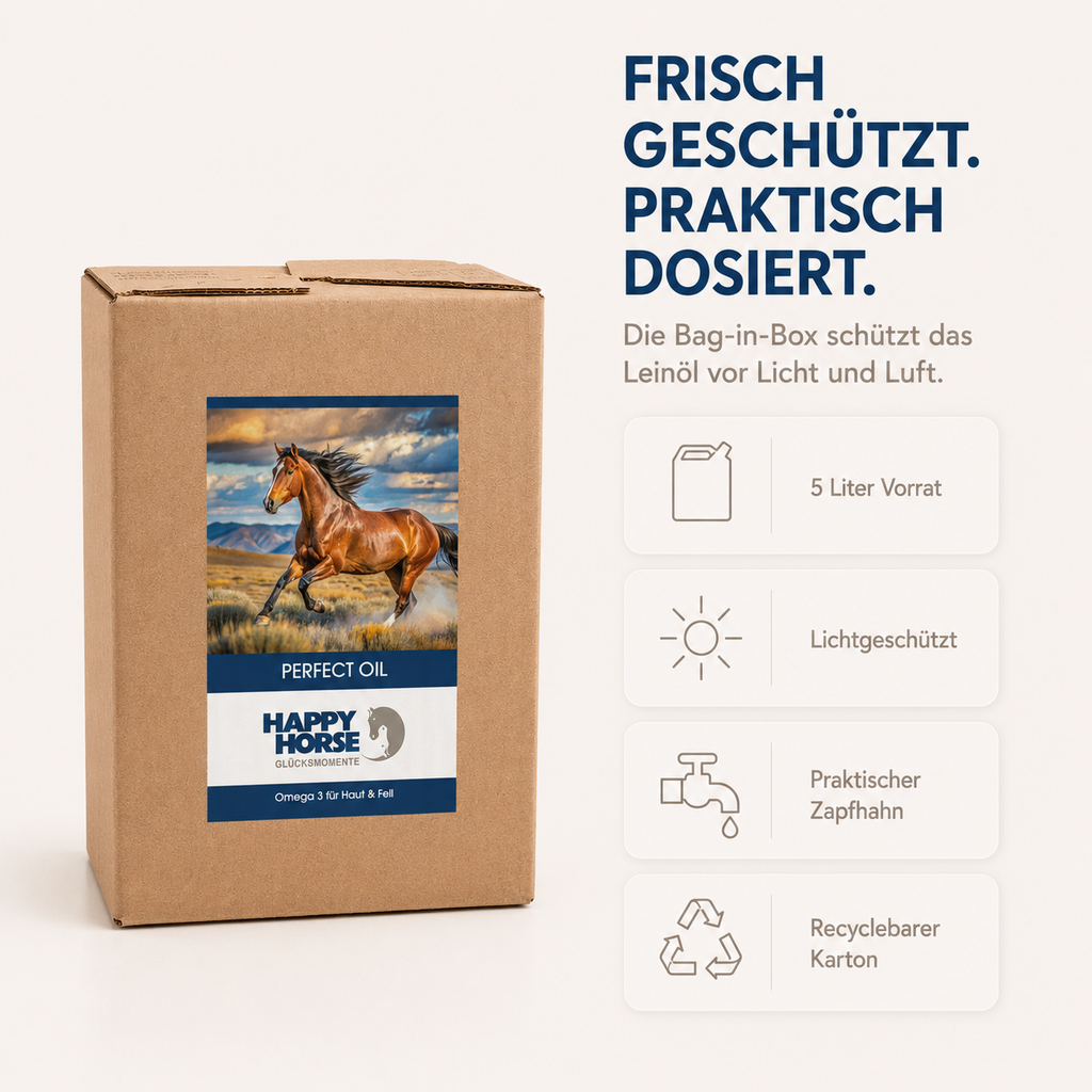 HAPPY HORSE Perfect Oil - Leinöl 5 Liter