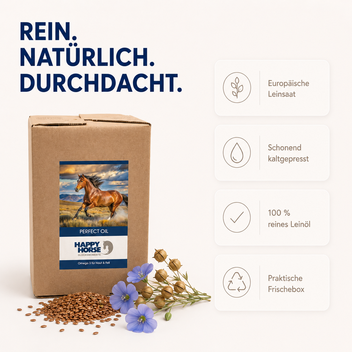 HAPPY HORSE Perfect Oil - Leinöl 5 Liter